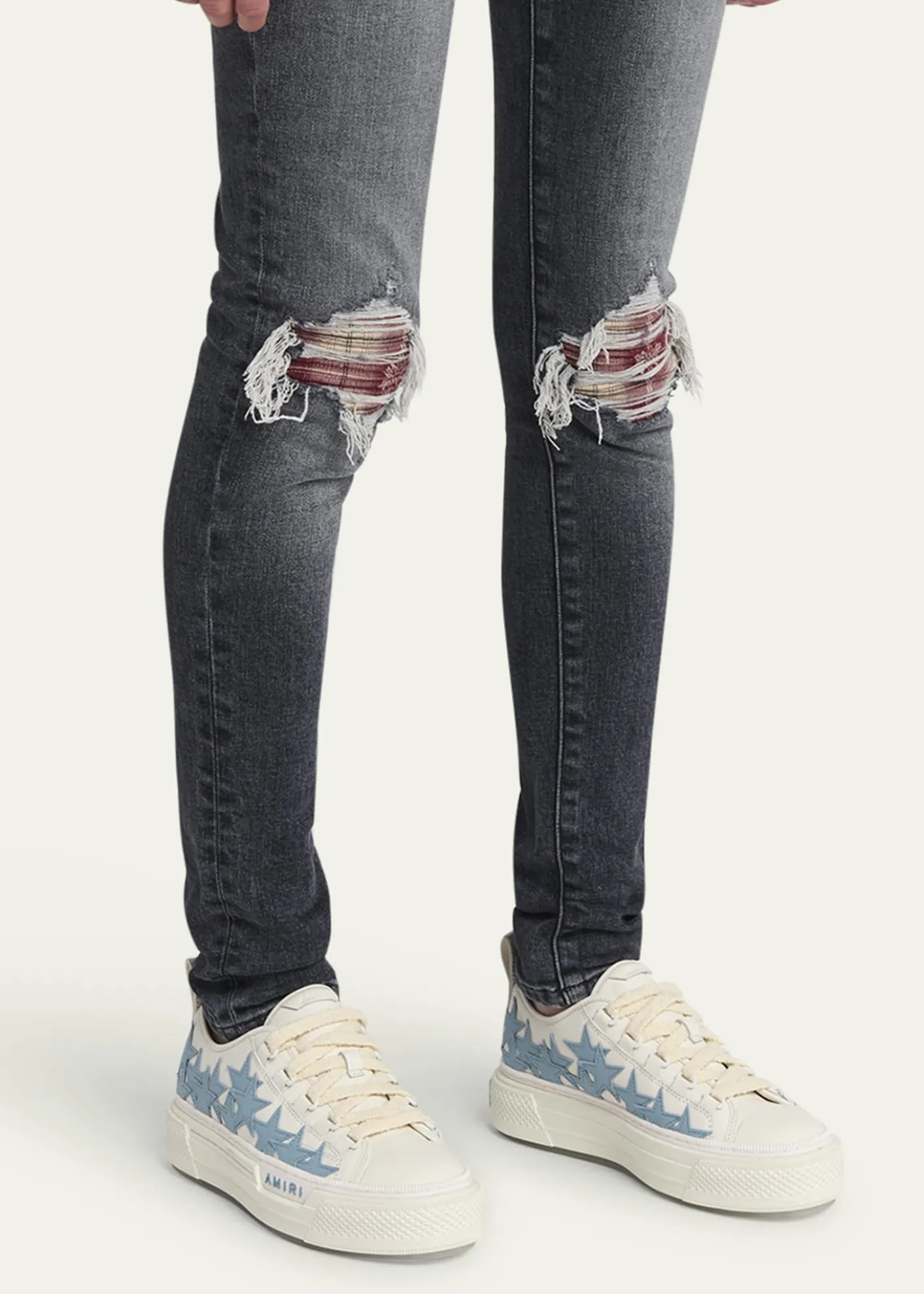 AmiriStars Low-Top Leather Sneakers