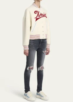 AmiriStars Low-Top Leather Sneakers