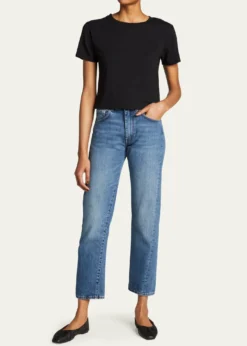AMO DenimBabe Cropped Crewneck Tee