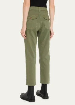 AMO DenimEasy Straight Cropped Army Trousers
