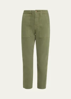 AMO DenimEasy Straight Cropped Army Trousers