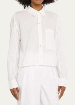 AMO DenimRuth Cropped Button-Front Shirt