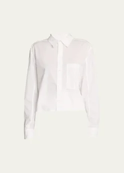 AMO DenimRuth Cropped Button-Front Shirt