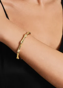 Anabel Aram JewelryBamboo Hinged Bangle