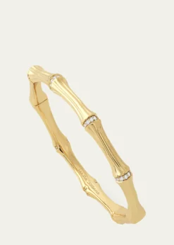 Anabel Aram JewelryCubic Zirconia Bamboo Bangle Bracelet