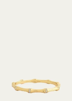 Anabel Aram JewelryCubic Zirconia Bamboo Bangle Bracelet