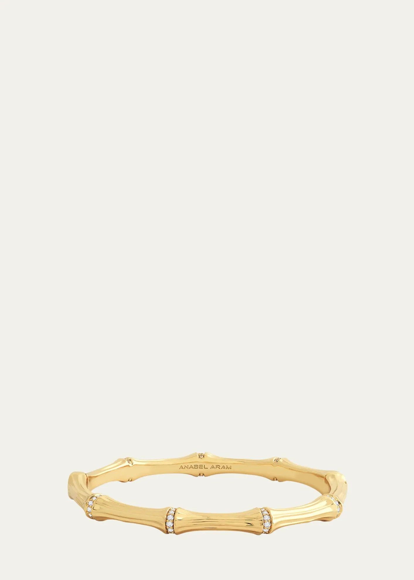 Anabel Aram JewelryCubic Zirconia Bamboo Bangle Bracelet
