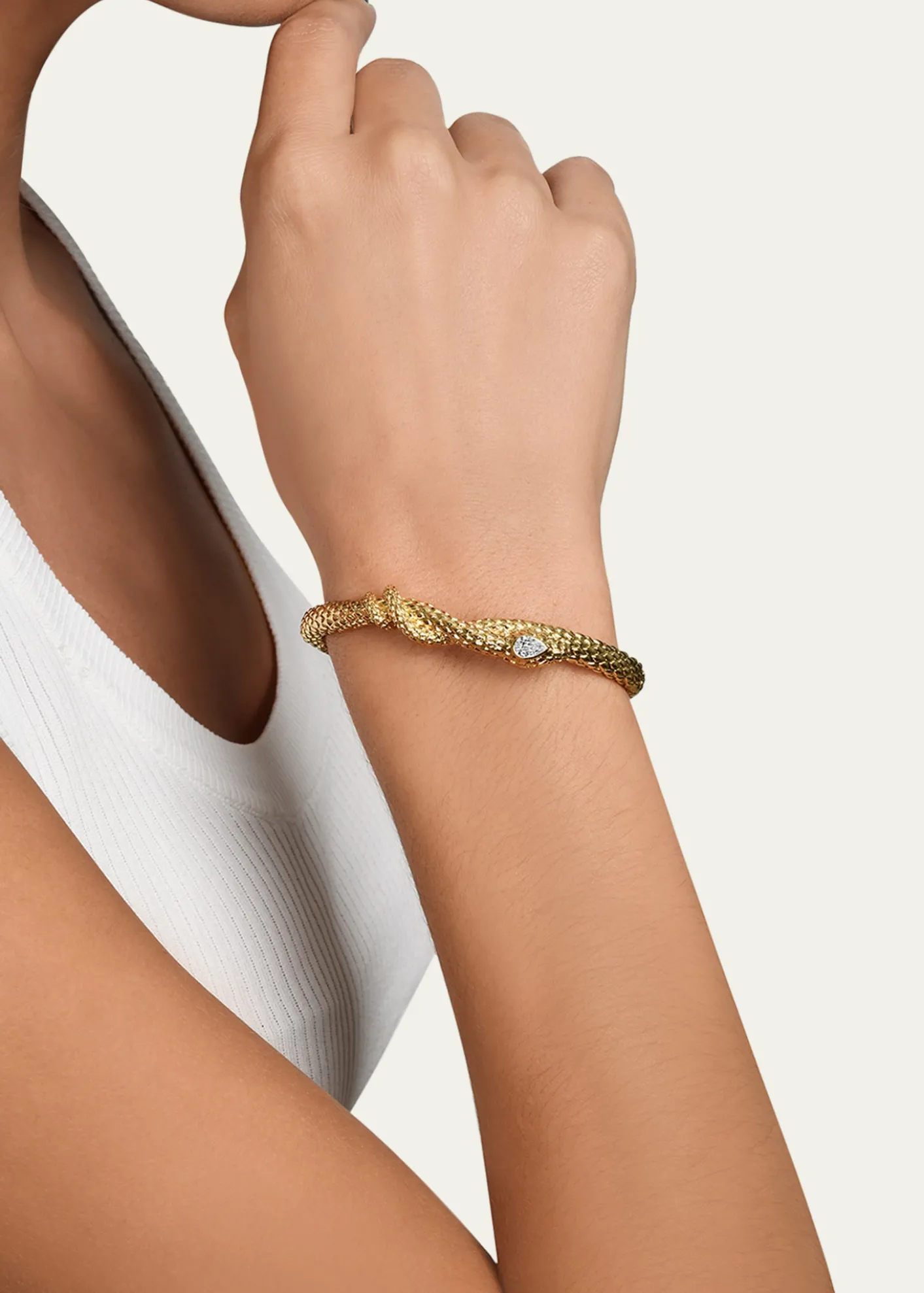 Anabel Aram JewelrySerpent Hinged Bangle