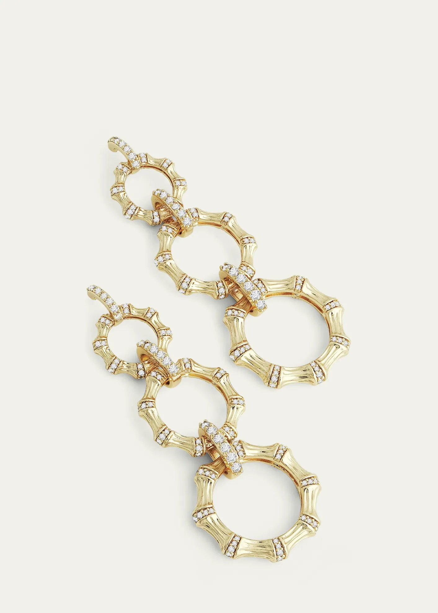 Anabel Aram JewelryBamboo Long Chain Earrings