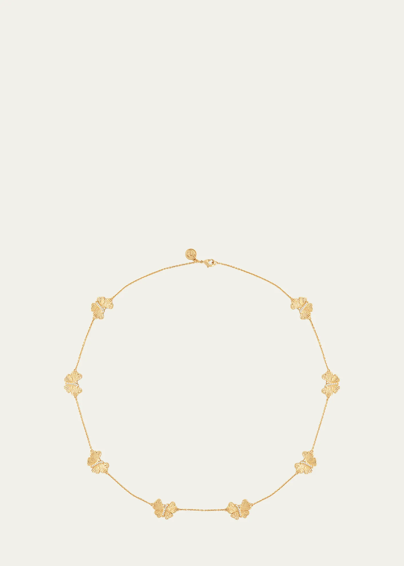 Anabel Aram JewelryButterfly Gold Station Necklace