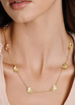 Anabel Aram JewelryButterfly Gold Station Necklace