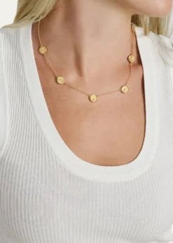 Anabel Aram JewelryButterfly Coin Stationary Necklace