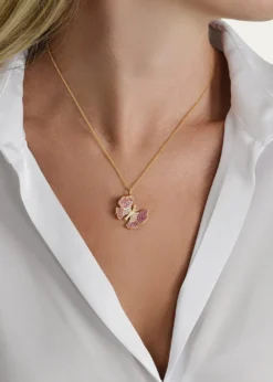 Anabel Aram JewelryButterfly Pave Necklace