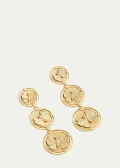 Anabel Aram JewelryButterfly Coin Drop Earrings