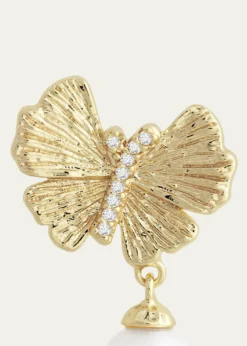 Anabel Aram JewelryButterfly with Pearl Drop Earrings