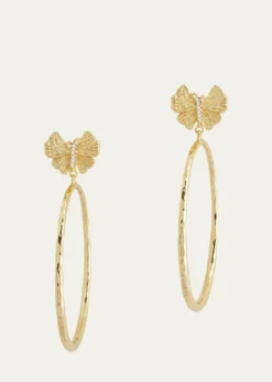 Anabel Aram JewelryButterfly Single Hoop Earrings
