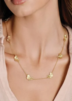 Anabel Aram JewelryCubic Zirconia Butterfly Station Necklace