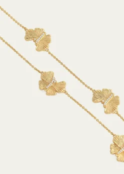 Anabel Aram JewelryCubic Zirconia Butterfly Station Necklace
