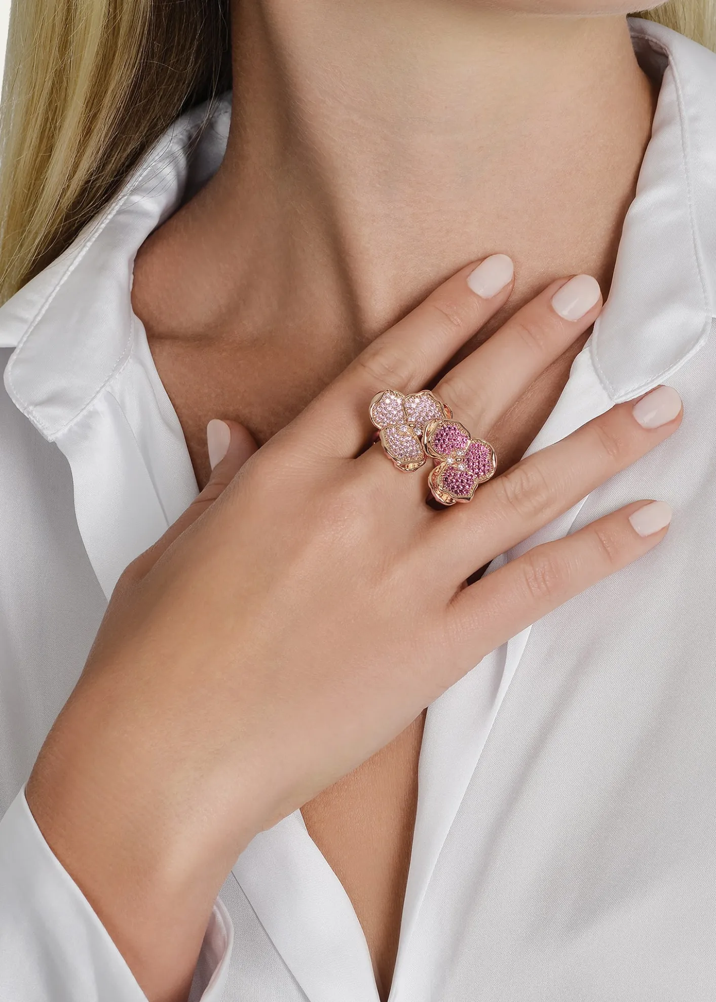 Anabel Aram JewelryCubic Zirconia Orchid Ring
