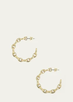 Anabel Aram JewelryEnchanted Forest Chain Hoop Earrings