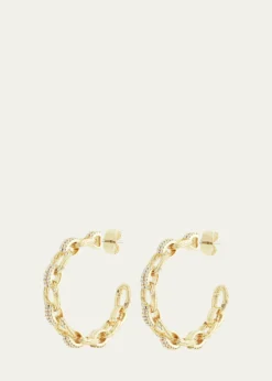 Anabel Aram JewelryEnchanted Forest Chain Hoop Earrings