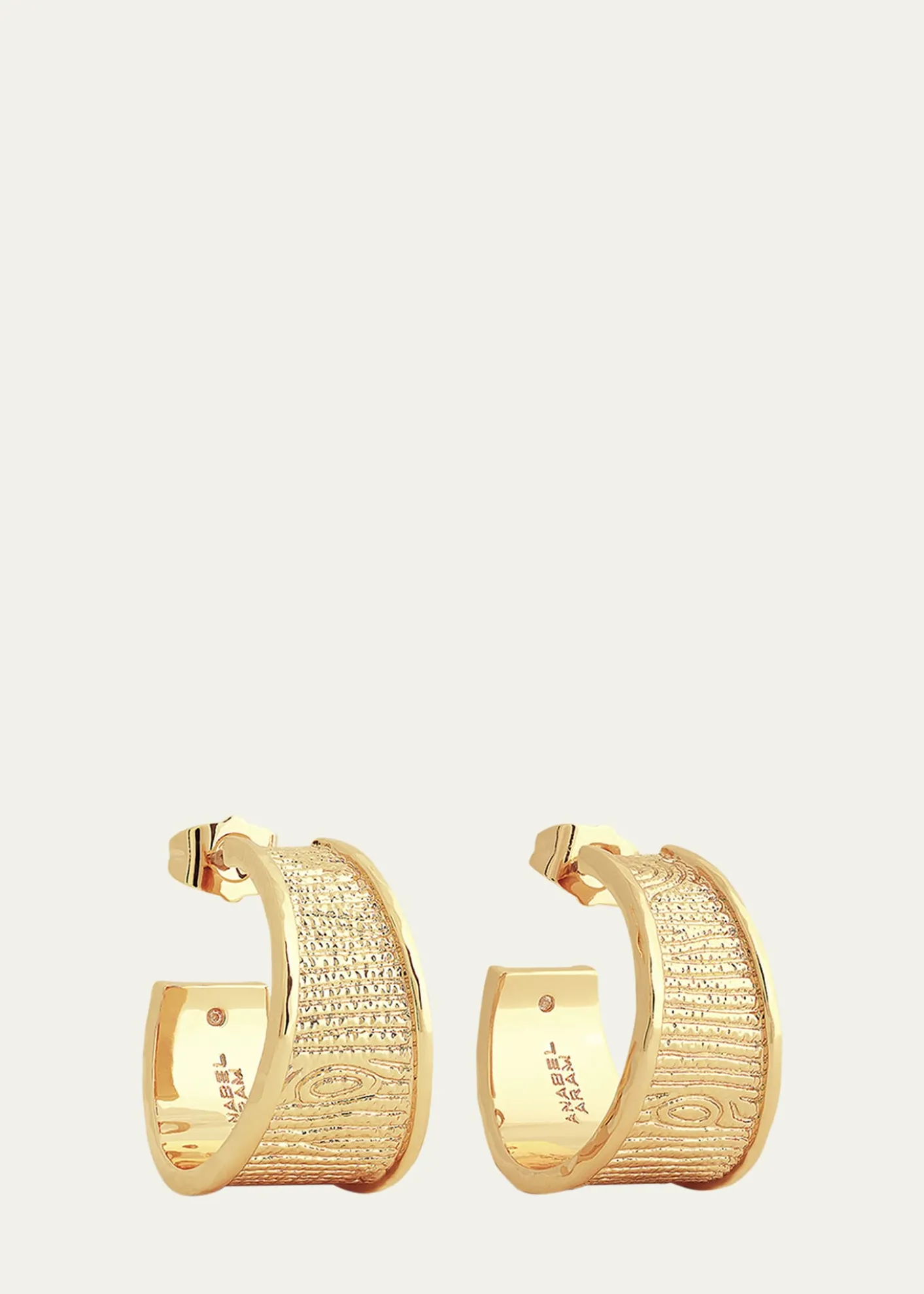 Anabel Aram JewelryEnchanted Forest Bark Hoop Earrings