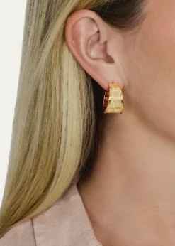 Anabel Aram JewelryEnchanted Forest Bark Hoop Earrings