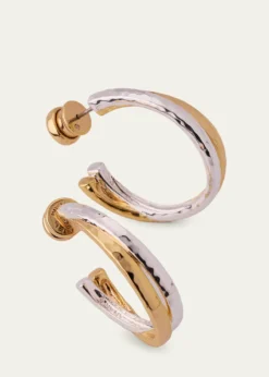 Anabel Aram JewelryFarrier Mixed Metal Hoop Earrings