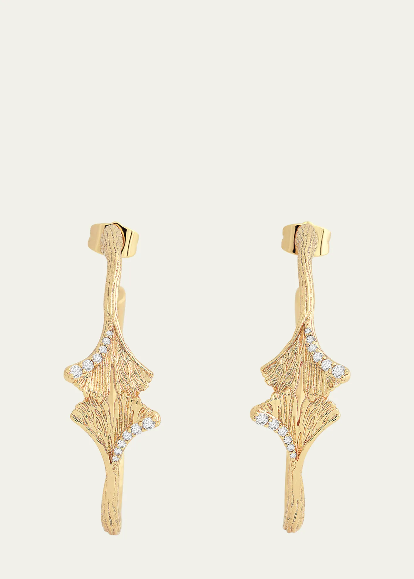 Anabel Aram JewelryGinkgo Hoop Earrings