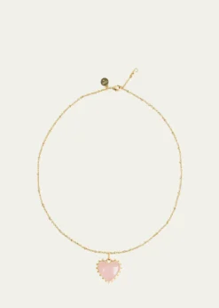 Anabel Aram JewelryHeart Stone Pendant Necklace