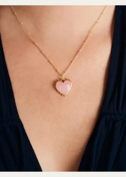 Anabel Aram JewelryHeart Stone Pendant Necklace