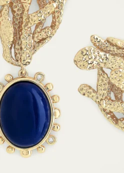 Anabel Aram JewelryKelp with Lapis Drop Earrings