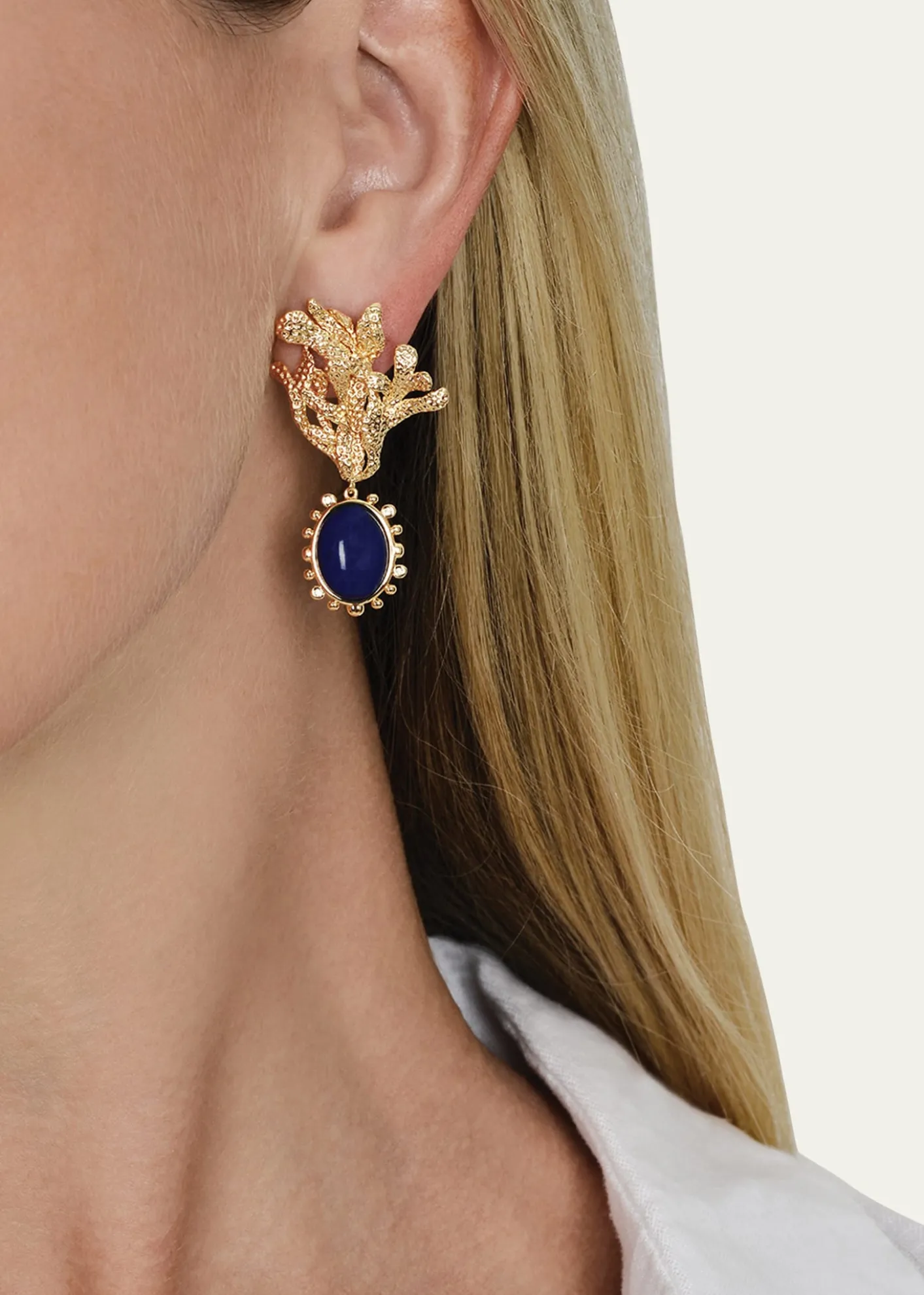 Anabel Aram JewelryKelp with Lapis Drop Earrings