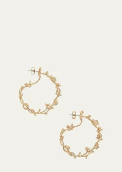 Anabel Aram JewelryOrchid Hoop Earrings