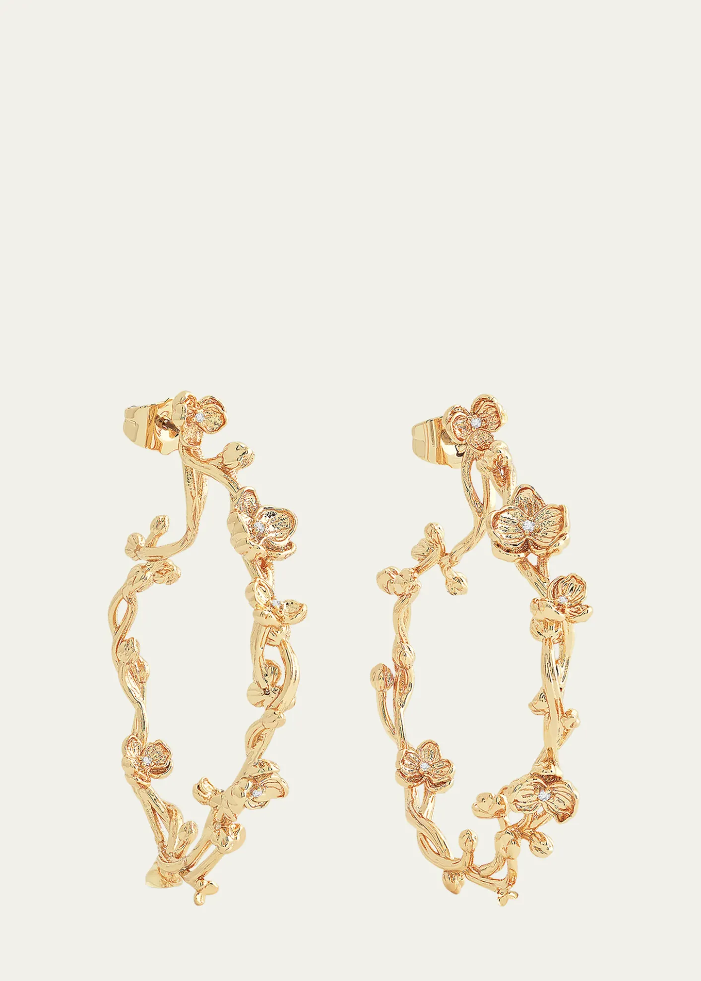 Anabel Aram JewelryOrchid Hoop Earrings
