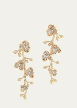 Anabel Aram JewelryOrchid Pave Dangle Earrings