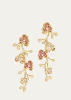 Anabel Aram JewelryOrchid Pave Dangle Earrings