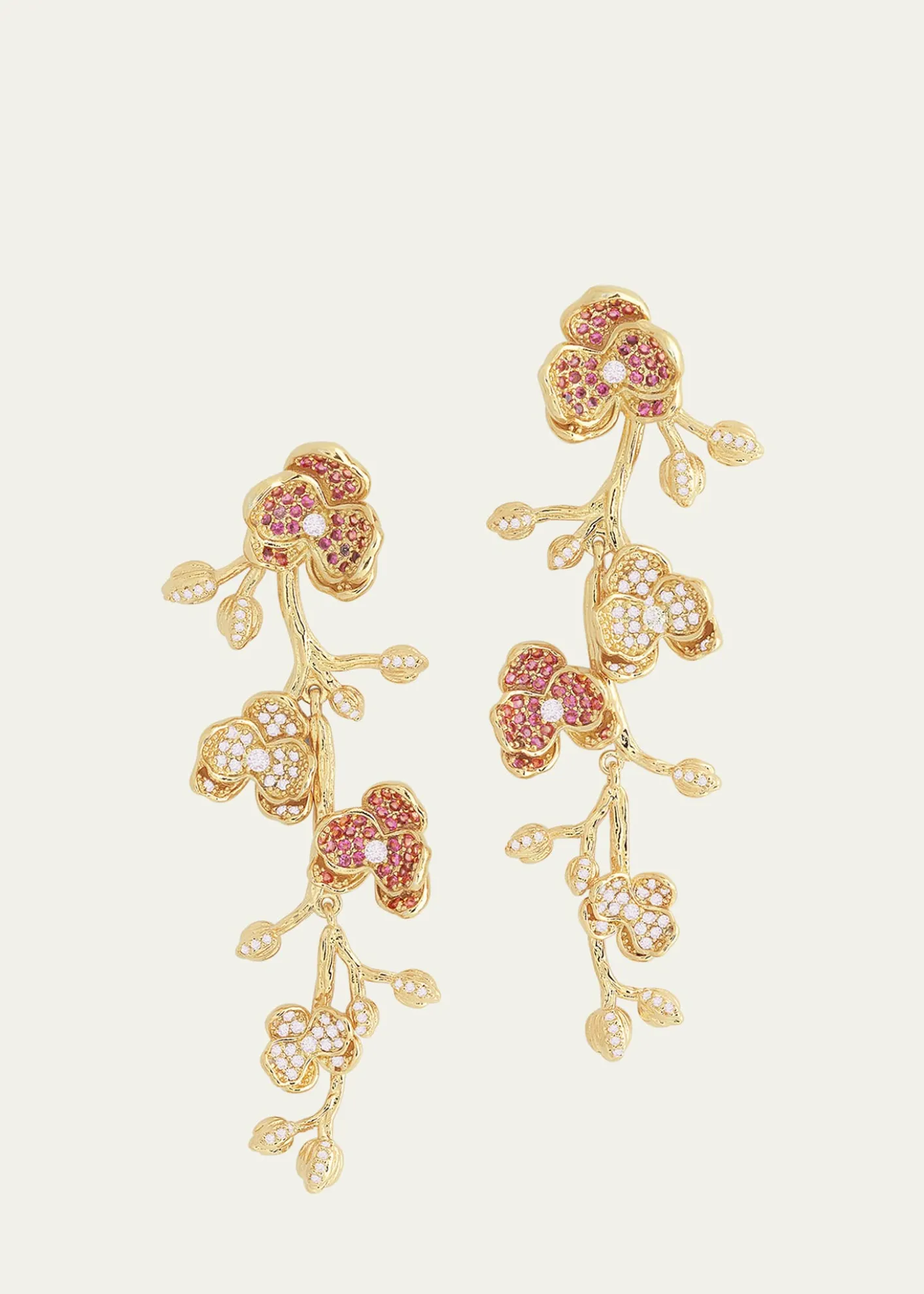 Anabel Aram JewelryOrchid Pave Dangle Earrings