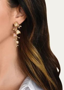 Anabel Aram JewelryOrchid Pave Dangle Earrings