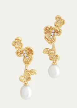 Anabel Aram JewelryOrchid Pearl Drop Earrings