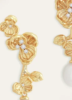 Anabel Aram JewelryOrchid Pearl Drop Earrings