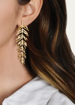 Anabel Aram JewelryPalm Leaves Dangle Earrings