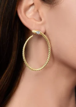 Anabel Aram JewelrySerpent Hoop Earrings