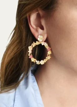 Anabel Aram JewelryWildflowers Gathered Hoop Earrings