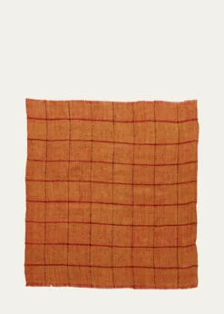 Anderson & SheppardMen's Check Cashmere Pocket Square