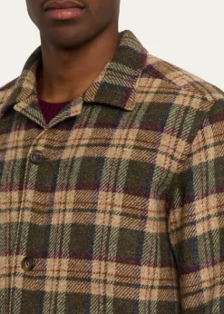 Anderson & SheppardMen's Woollen Tartan Overshirt
