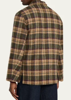 Anderson & SheppardMen's Woollen Tartan Overshirt