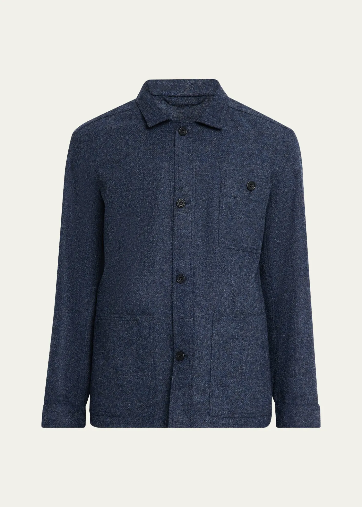 Anderson & SheppardMen's Wool Patch-Pocket Shirt Jacket