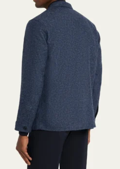 Anderson & SheppardMen's Wool Patch-Pocket Shirt Jacket
