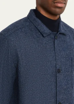 Anderson & SheppardMen's Wool Patch-Pocket Shirt Jacket